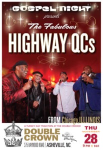 Gospel Night with The Highway QCs! @ The Double Crown | Asheville | North Carolina | United States