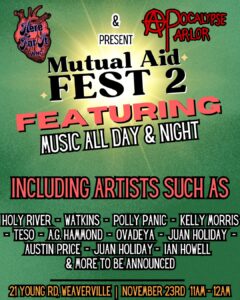 Mutual Aid Fest 2 @ Apocalypse Parlor Weaverville | Weaverville | North Carolina | United States