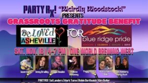 Weirdly Woodstock Presents The Grassroots Gratitude Benefit for Beloved Asheville & Blue Ridge Pride @ One World Brewing - West | Asheville | North Carolina | United States