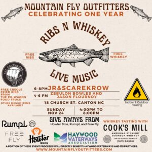 Ribs N Whiskey @ Doug Mcelvy's Mountain Fly Outfitters Canton