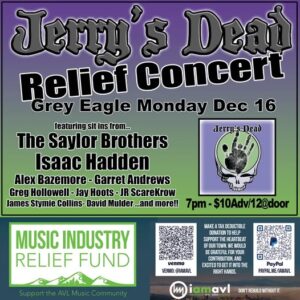 Jerry’s Dead: Benefit for IamAvl’s Music Relief Fund @ The Grey Eagle